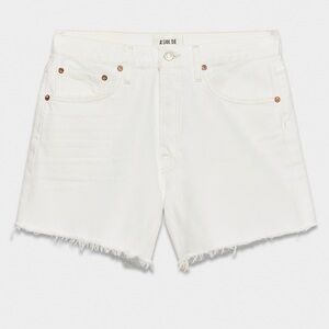 Agolde White Parker Jean Shorts